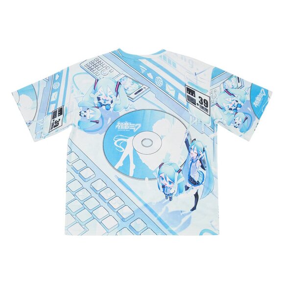 NEW ACDC RAG x Hatsune Miku Forever White Blue Tee - Picture 2 of 8